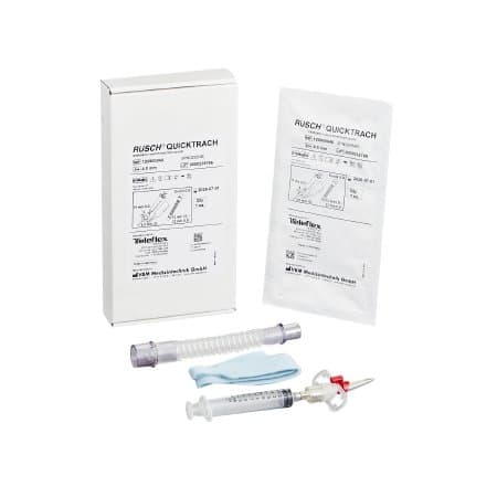 QuickTrach Emergency Cricothyrotomy Kit Disposable IC Sterile Adult, 4 mm ID, Size 4 - Image 1