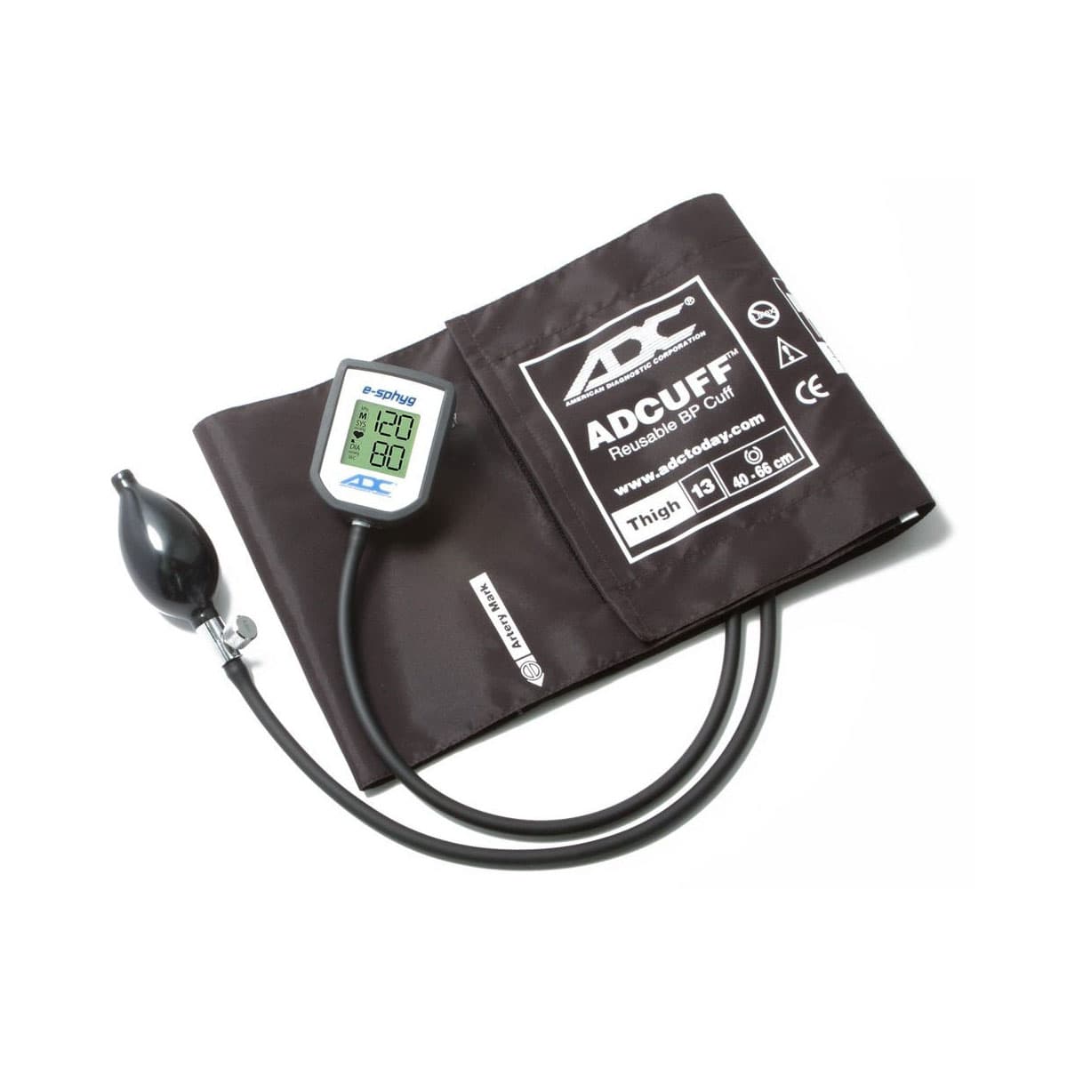 ADC e-sphyg Digital Pocket Aneroid Sphyg, Brown, Thigh - Image 1