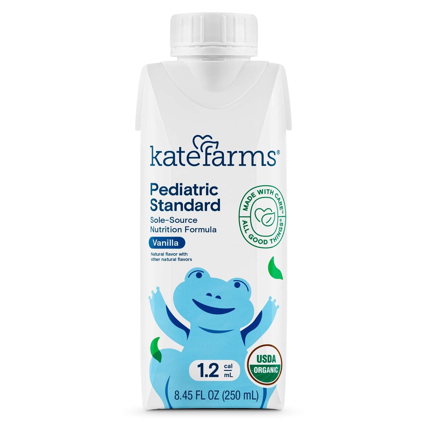 Kate farms Pediatric Standard Supplemental Formula, 1.2 cal per mL, Vanilla, 8.45 oz - Case of 12 - Image 1