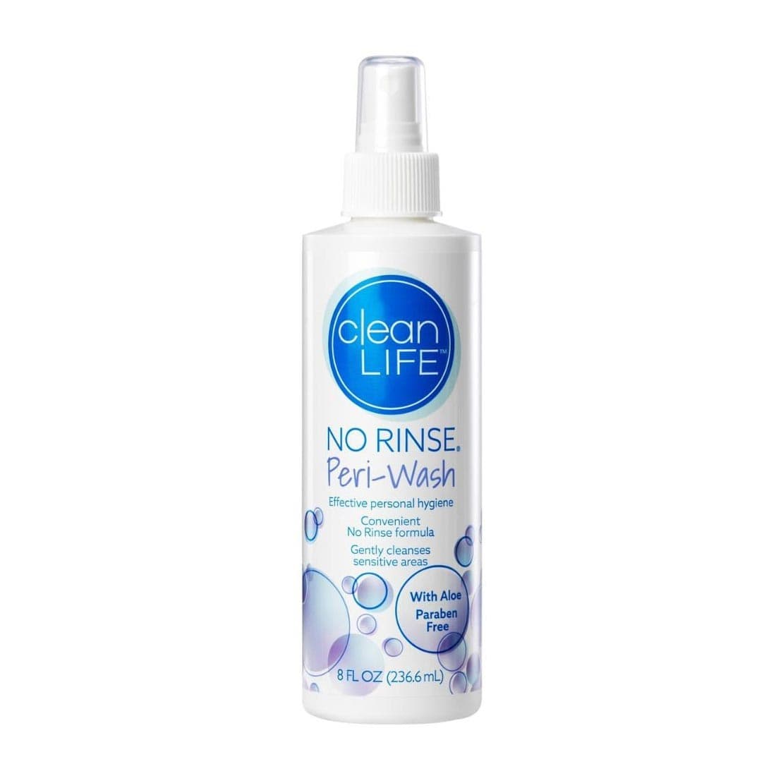 cleanLIFE No Rinse Peri-Wash, 8 oz - Image 1