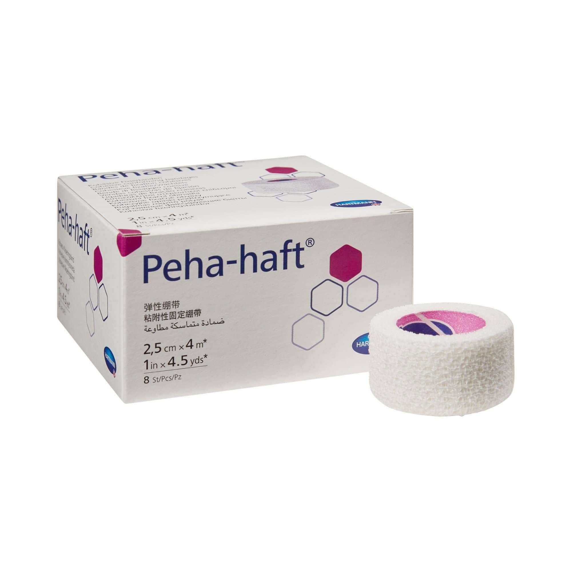Peha-haft Cohesive Bandage, 1 Inch x 4-1/2 Yard - Box of 8 - Image 1