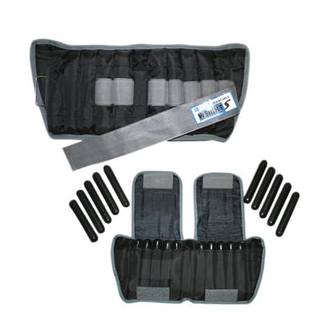 The Cuff Adjustable Cuff Variable Weights, Ankle, Black, 20 Lbs - Pair - Image 1