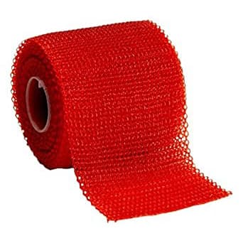 Delta-Cast Conformable Polyester Cast Tape, Red, 2" x 12 Feet - Box of 10 - Image 1