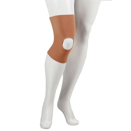 Juzo Genu 323 Exprt Knee Support With Two Lateral Spirals 30-40mmHg Beige, With Open Patella, Size 5 - Image 1