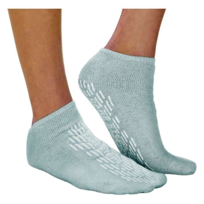Care-Steps Unisex Slipper Socks, Single Tread, Gray, Extra Large - Case of 48 - Image 1