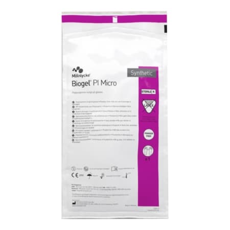 Biogel PI Micro Surgical Glove Straw Neutral Beaded Cuff Standard, 11.7 Inch, Size 7.5 - Box of 100 - Image 1