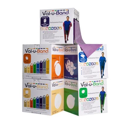 Val-u-Band Low Powder Exercise Band Set, 50 yard - Set of 5 - Image 1