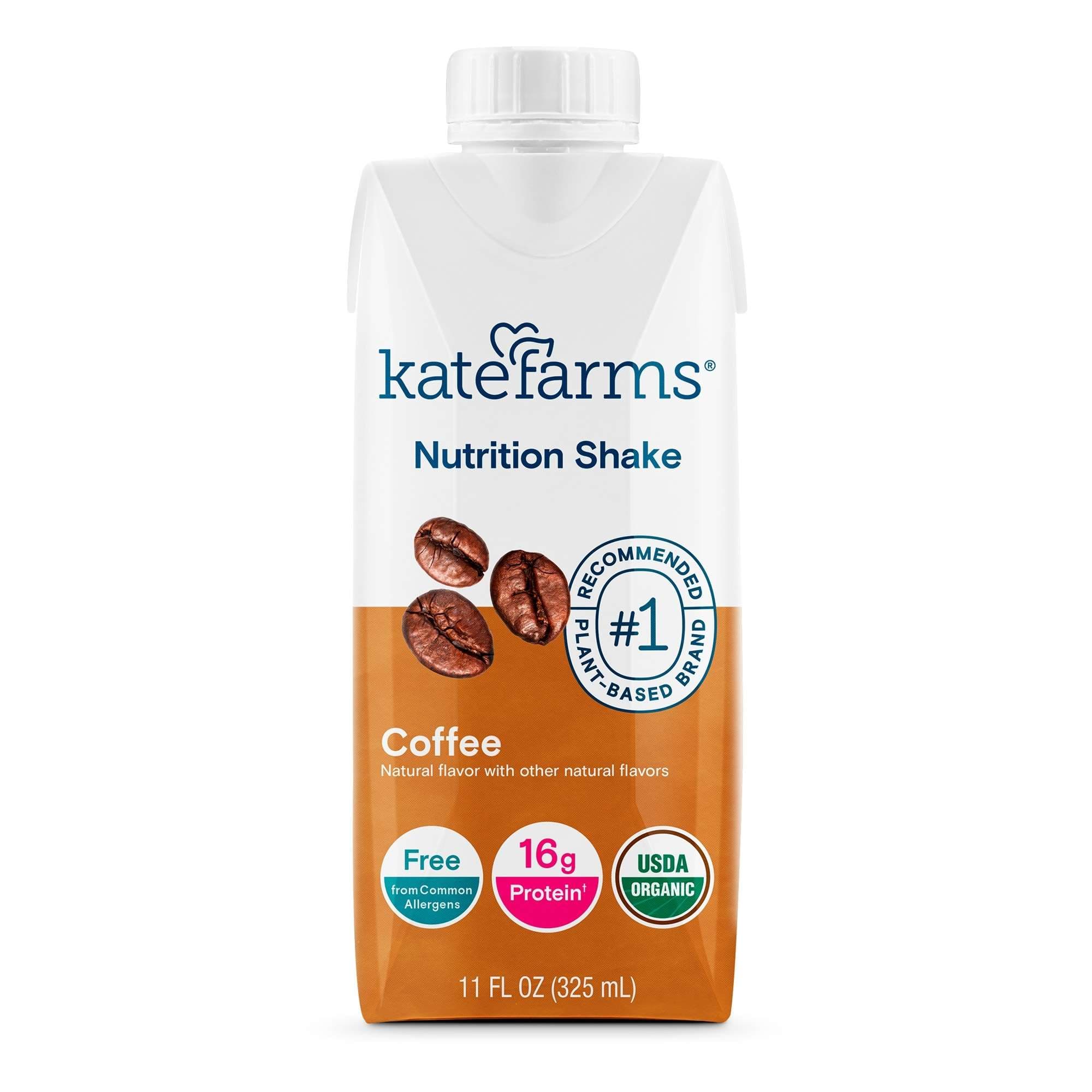 Kate Farms Nutrition Shake, Coffee, 11 oz - Case of 12 - Image 1