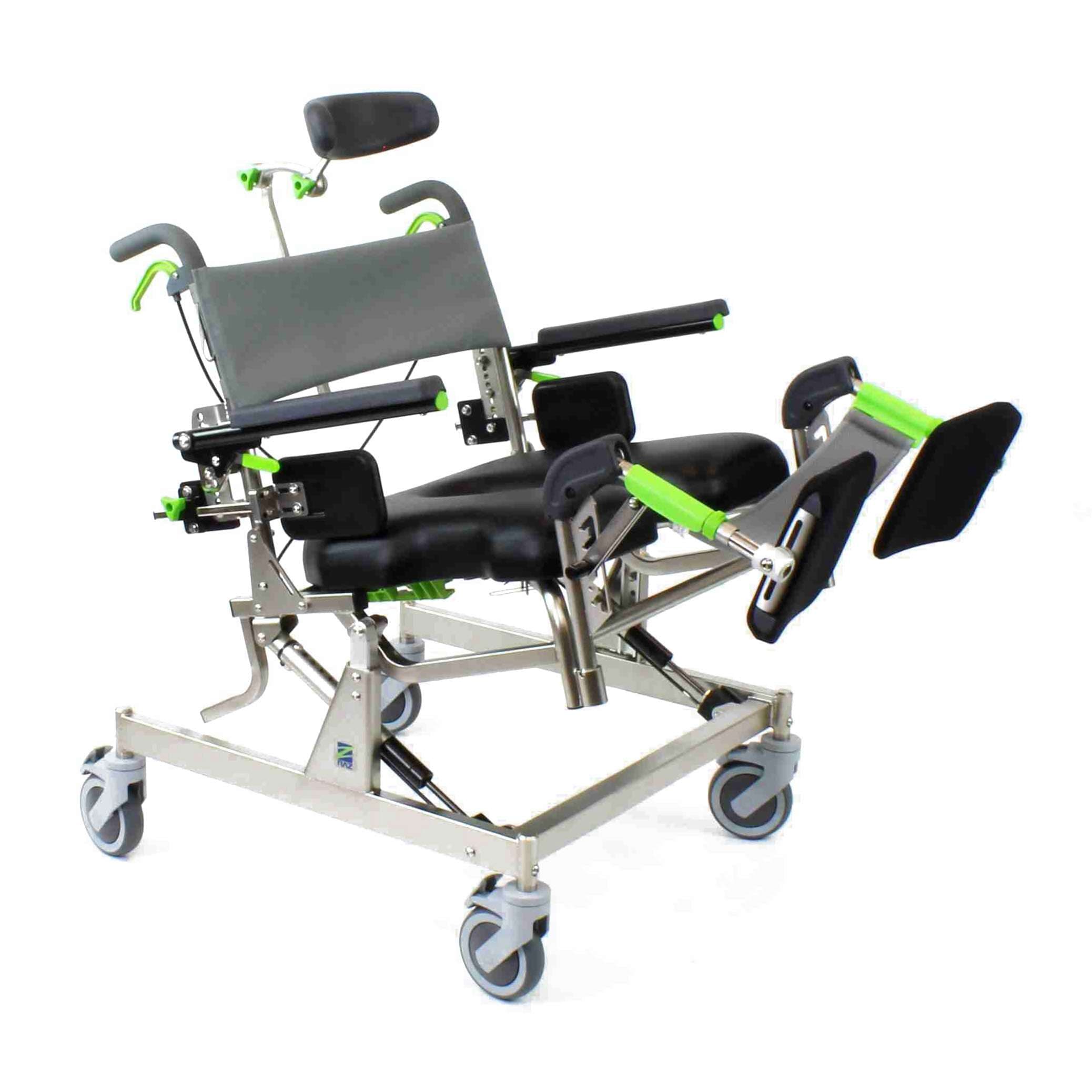RAZ-AT Attendant Tilt  Mobile Shower Commode Chair - Image 5