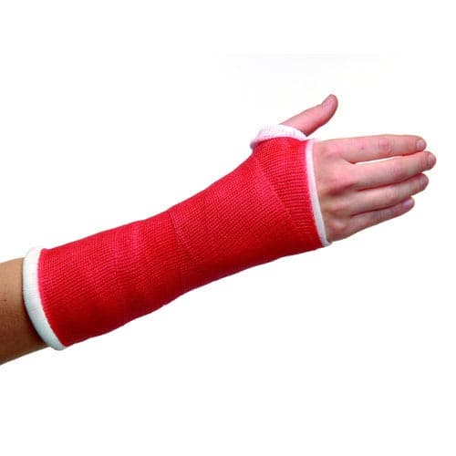 Delta-Lite Plus Fiberglass Cast Tape, Red, 4 Inch x 12 Feet - Box of 10 - Image 1