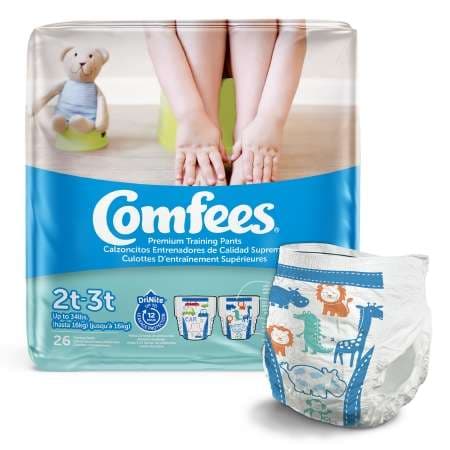 Comfees Training Pants, Male, 2T to 3T - Case of 156 - Image 1