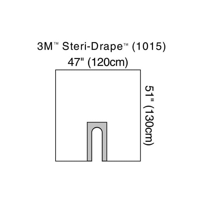 3M Steri-Drape Orthopedic Drape Clear, 47 W x 51 L Inch - Case of 40 - Image 1