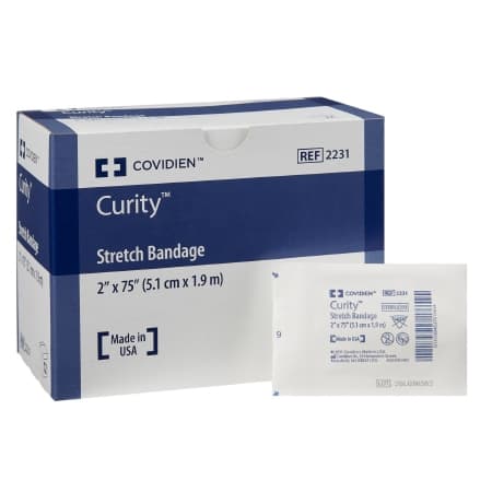 Curity Stretch Bandages (Conforming), 2 x 75 Inch, Non-Sterile - Case of 96 - Image 1