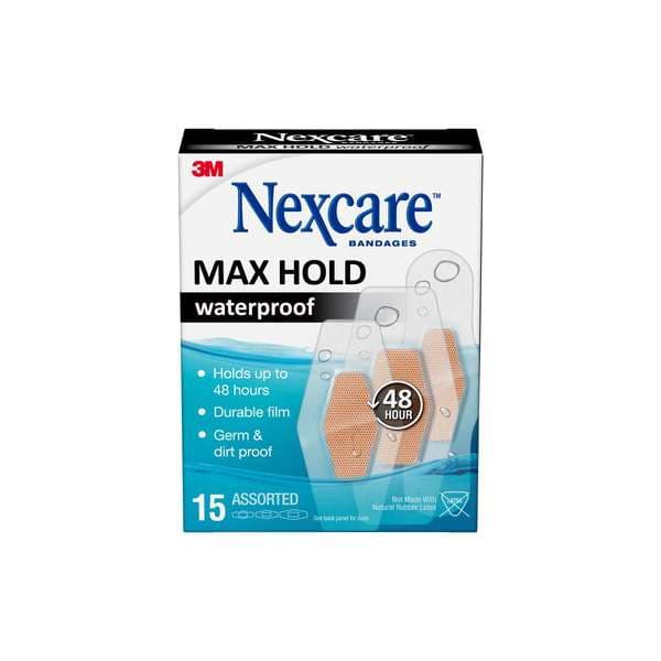 3M Nexcare Max Hold Waterproof Bandage, Heel, 6 Count - Box of 6 - Image 1