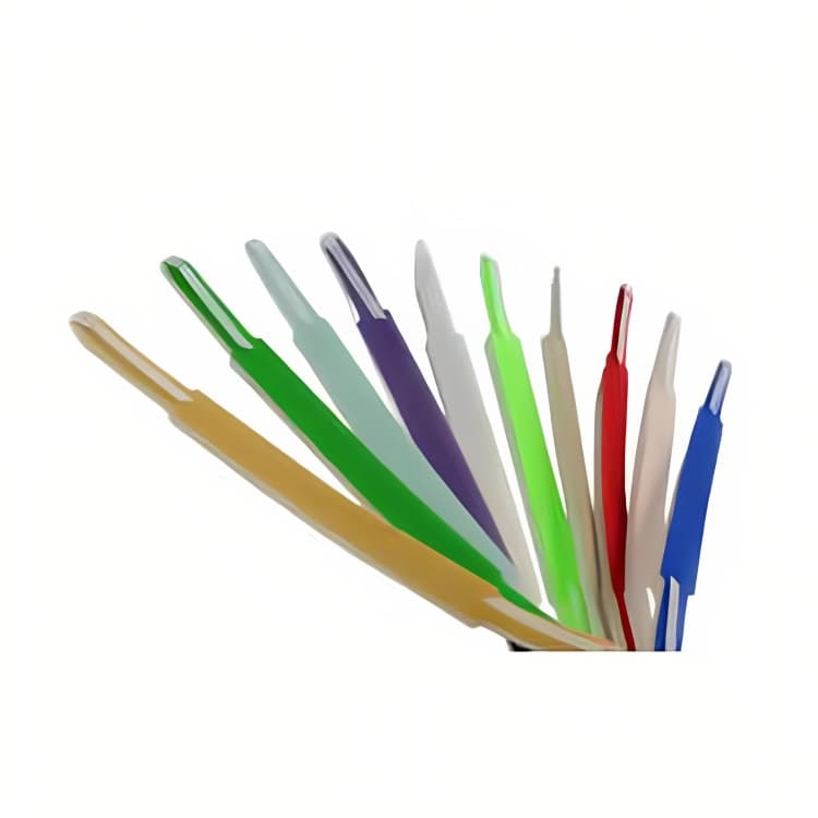 Rainbow Ties Pediatric Tracheostomy Tube Neckband, Bold Color Pack - Package of 10 - Image 1