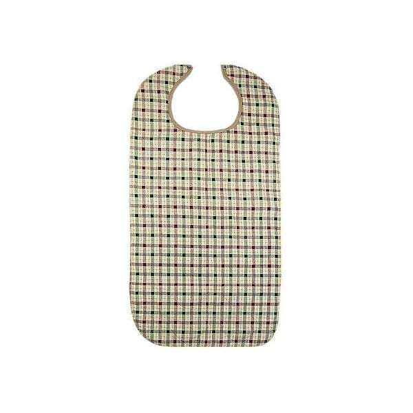Beck's Classic Bib, Beige Plaid, 18 X 34 Inch - Image 1