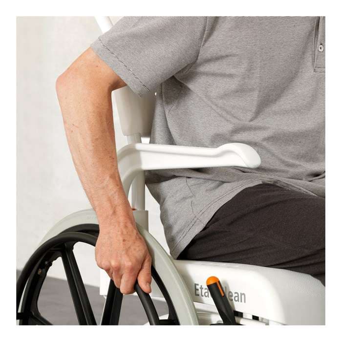 Etac Clean 24" Self Propelled Shower Commode Chair - Image 5