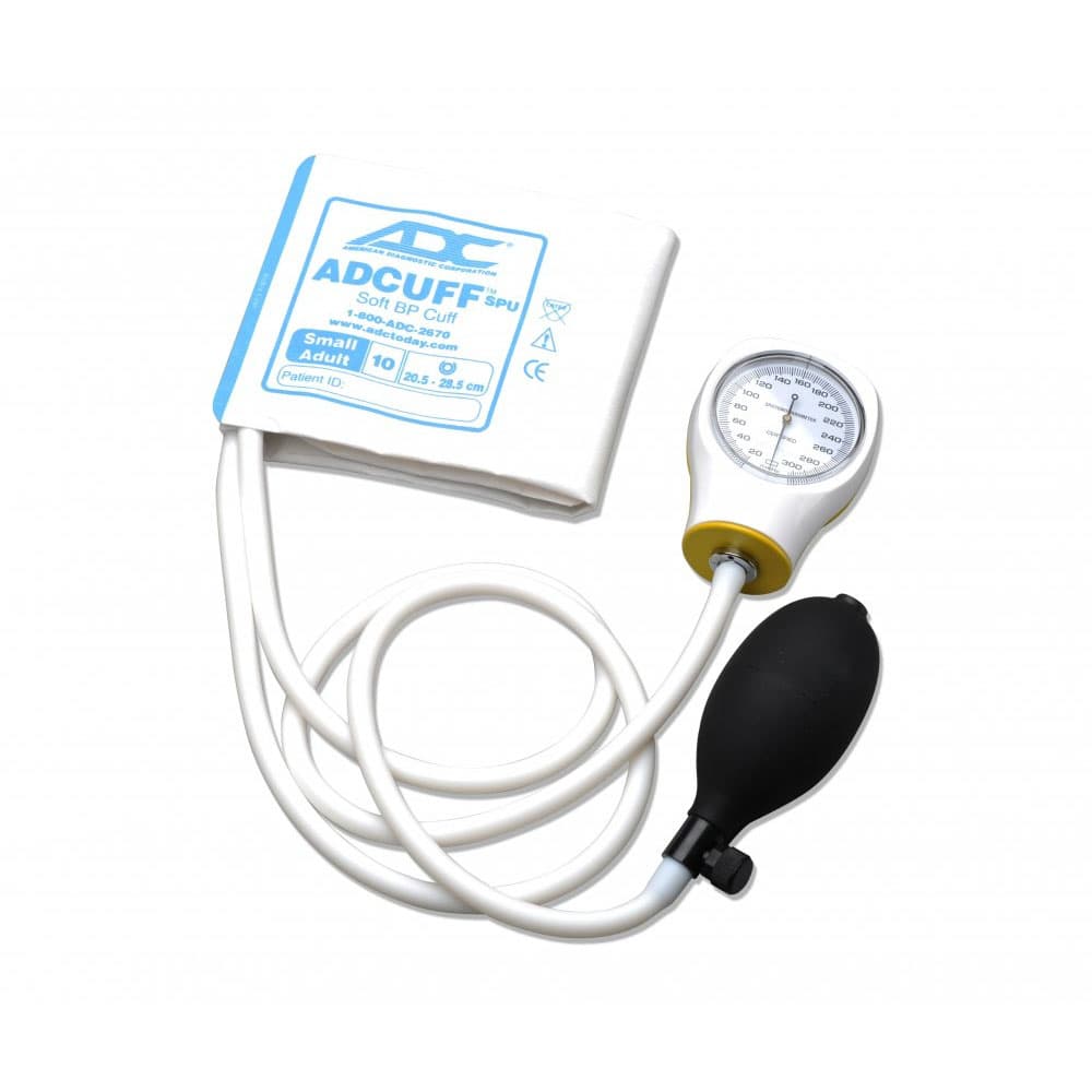 ADC Prosphyg SPU Single-Patient-Use Sphygmomanometer, Adult, Light Blue, Small - Package of 5 - Image 1