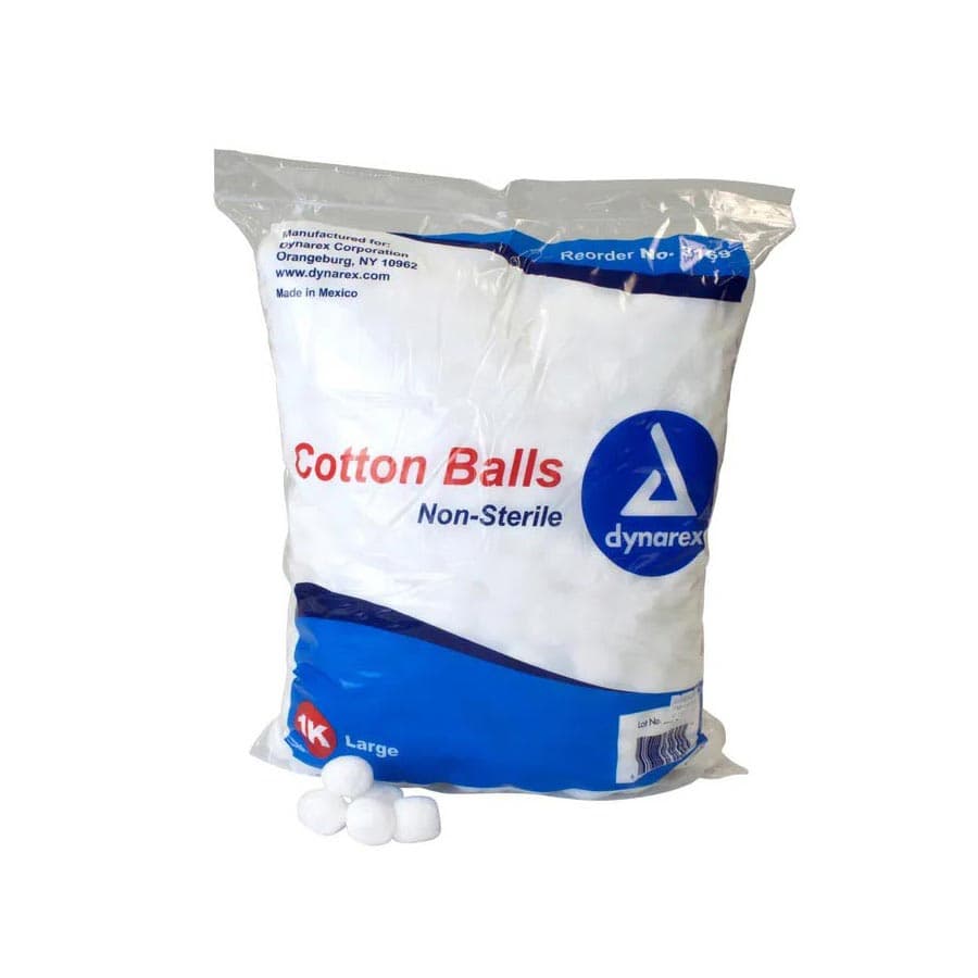 Dynarex Cotton Balls, Large - Package of 1000 - Image 1