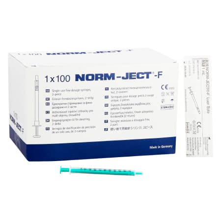 Norm-Ject Tuberculin Syringe - Box of 100 - Image 1