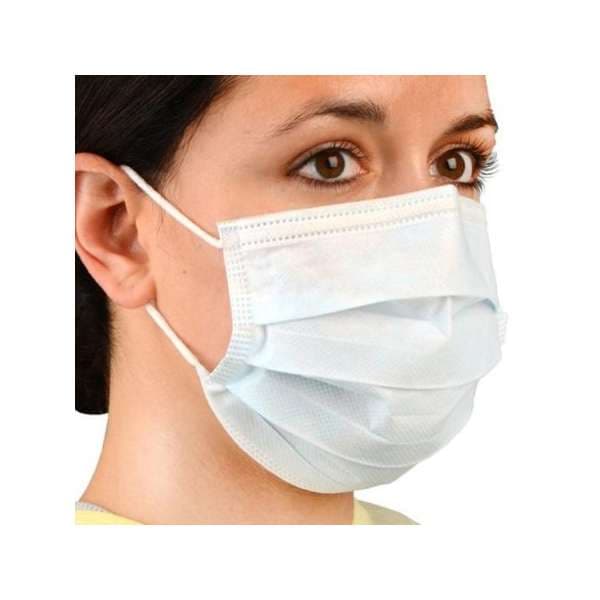 Cardinal Health ASTM Level 1 Procedure Mask, Blue - Case of 300 - Image 1