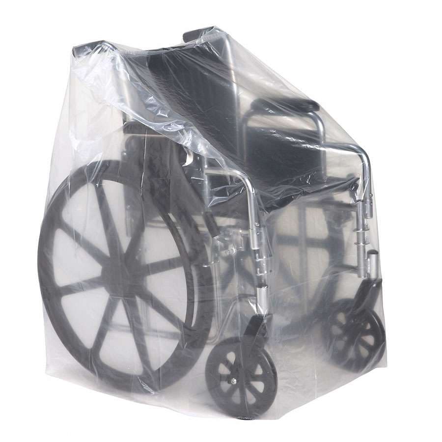 Medline Clear Equipment and Cart Cover - Roll of 100 - Image 2
