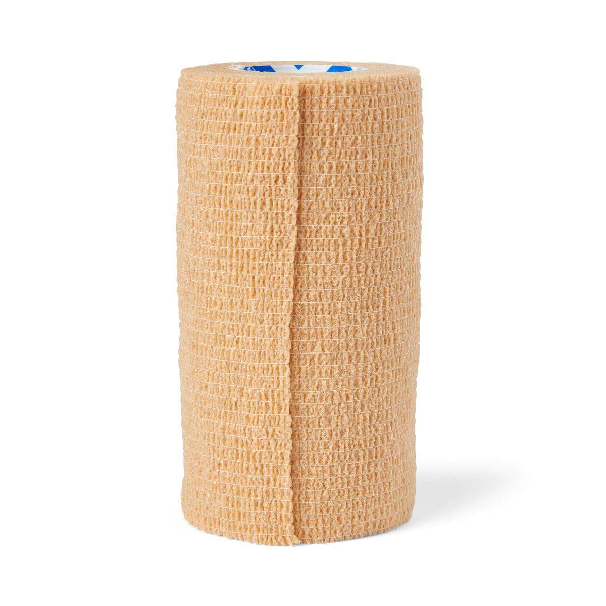 Medline Nonsterile Self-adherent Cohesive Wraps, Assorted Colors, 4 Inch x 5 Yard - Case of 18 - Image 1