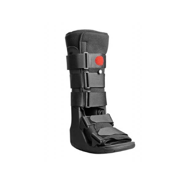 XcelTrax Air Tall Walker Boot Black D-Ring, Hook and Loop Strap Closure Semi-Rigid, X-Large - Each - Image 1