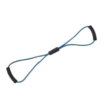 CanDo Tubing BowTie Exerciser, 30 Inch, Blue, Heavy - Image 1