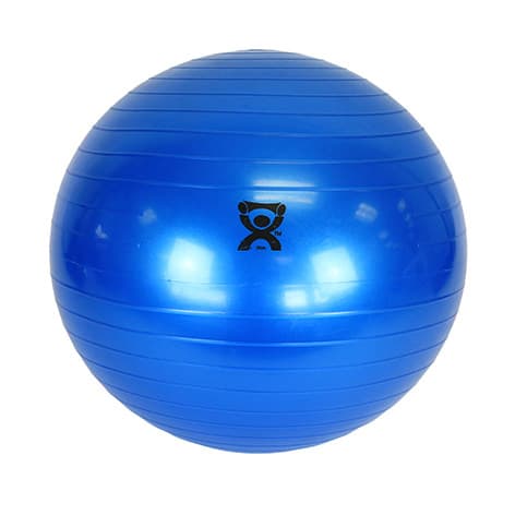 CanDo Inflatable Exercise Ball, 12 Inch, Blue, Polybag - Image 1
