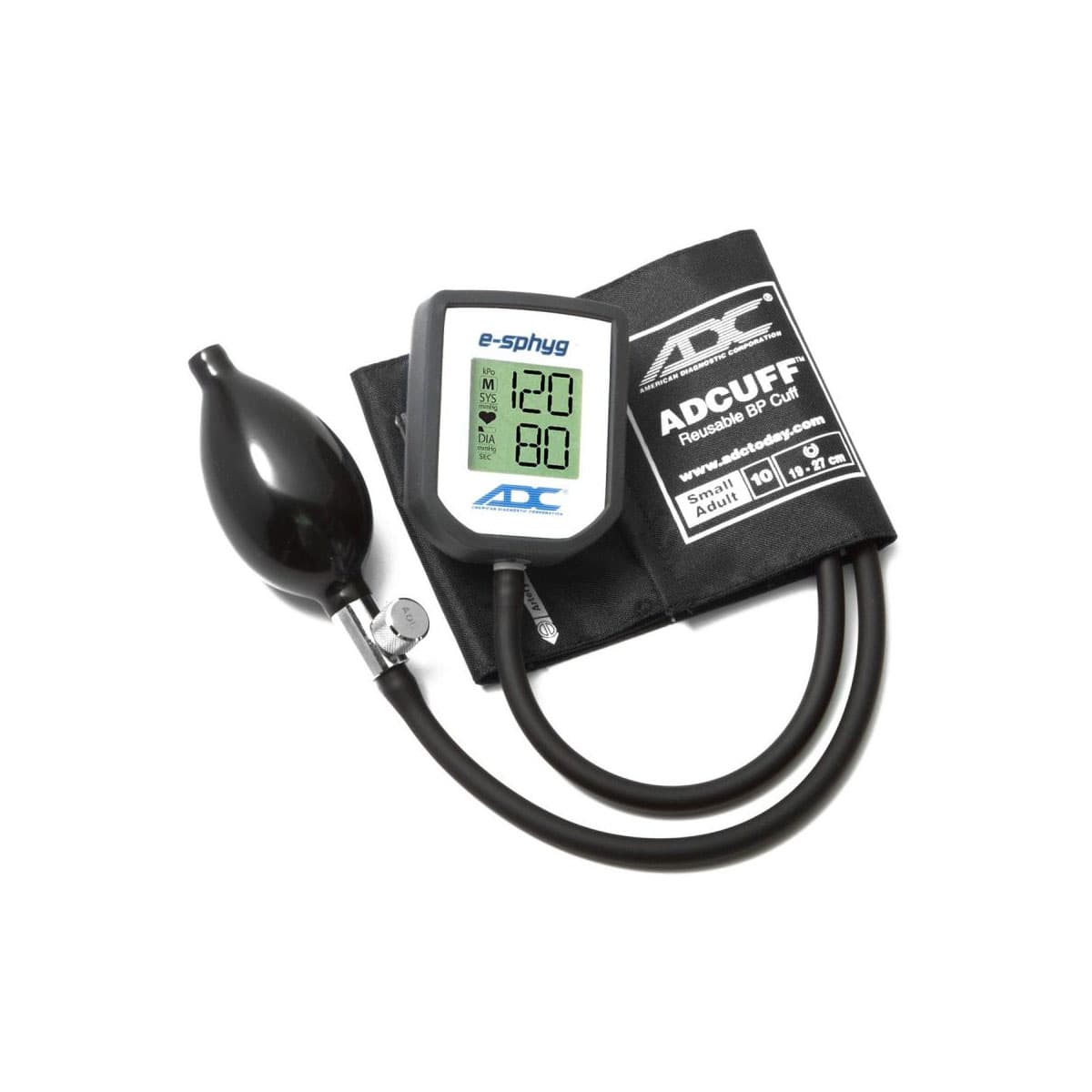 ADC e-sphyg Digital Pocket Aneroid Sphyg, Black, Small Adult - Image 1