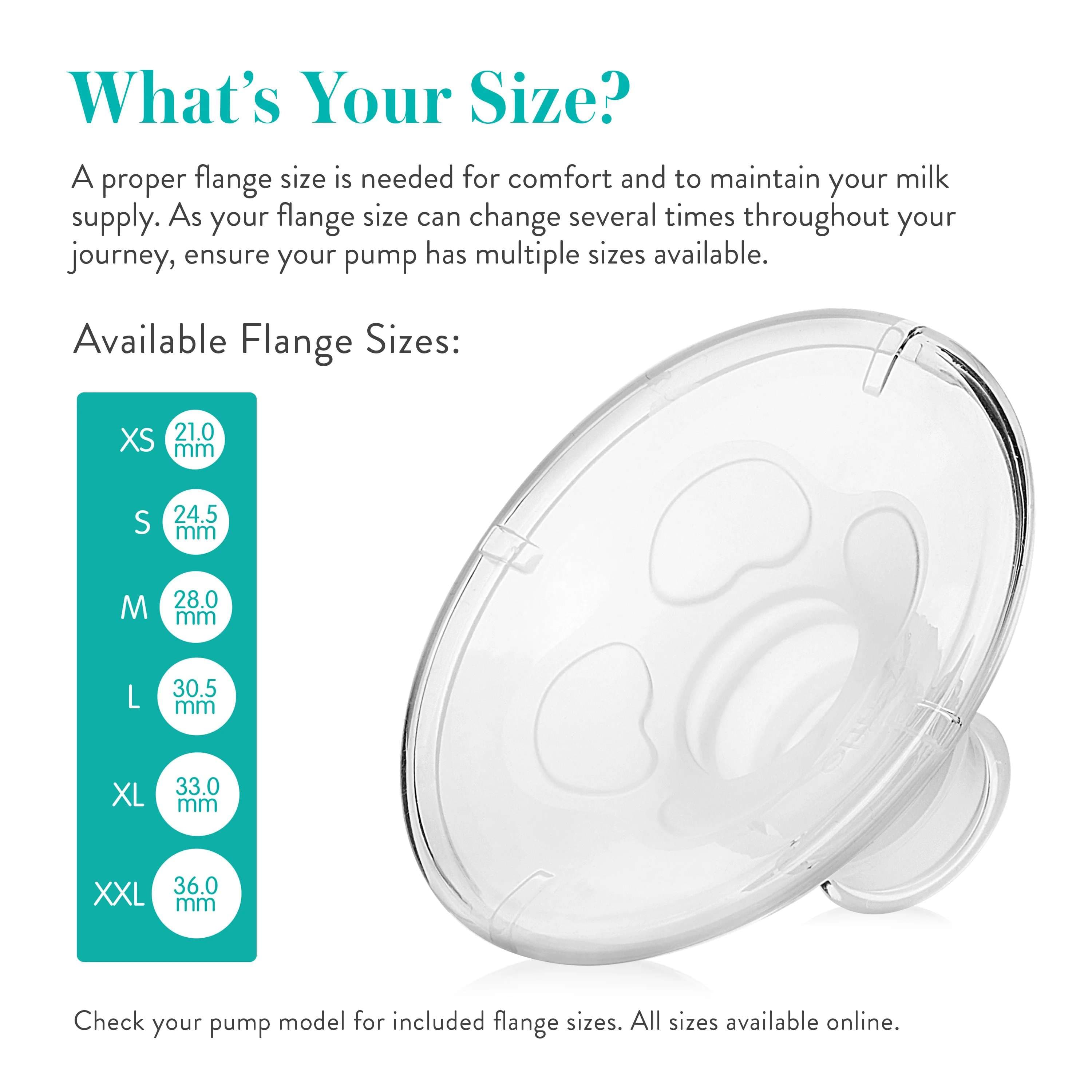 Evenflo AdvancedFit Breast Flange For All Evenflo Advanced Breast Pumps - Image 5