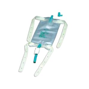 Dispoz-A-Bag Leg Bag with Flip-Flo Valve, Fabric Straps, 32 Ounce - Each - Image 1