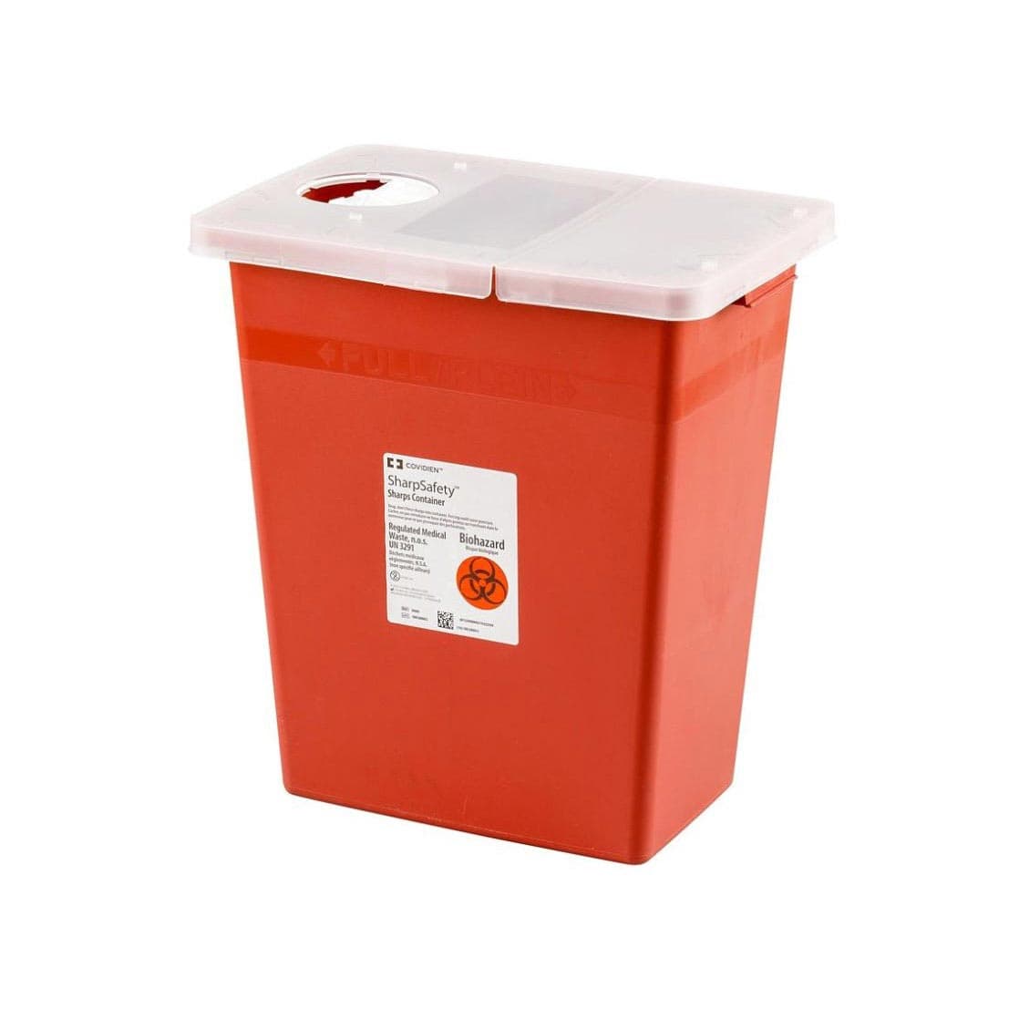 Monoject Large Volume Container with Hinged Lid, 18 Gallon, Horizontal Entry - Each - Image 1