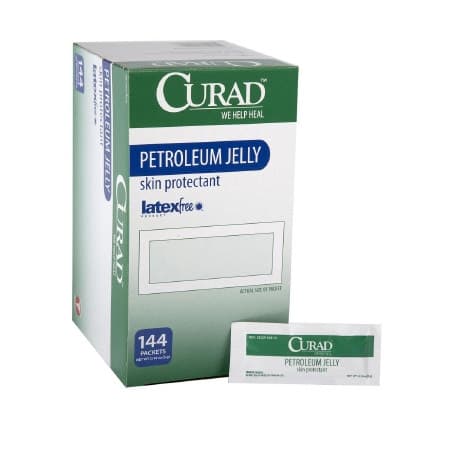 Curad White Petrolatum Jelly, 5 Gram, Individual Packet - Case of 864 - Image 1