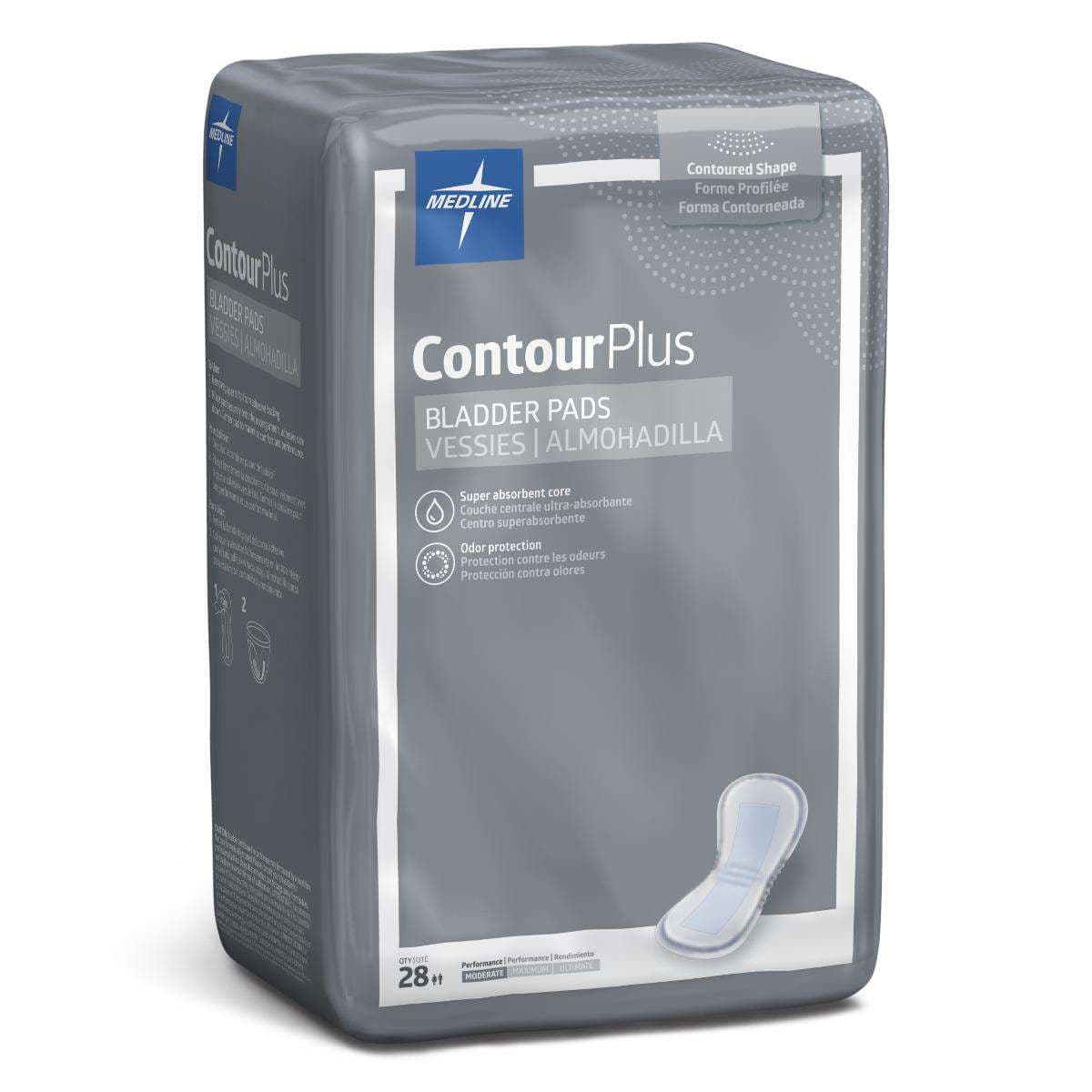 Medline ContourPlus Bladder Control Pads, Moderate - Bag of 28 - Image 1