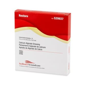 Restore Calcium Alginate Dressing, Cream, 4 x 4 Inch, Square, Sterile - Image 1