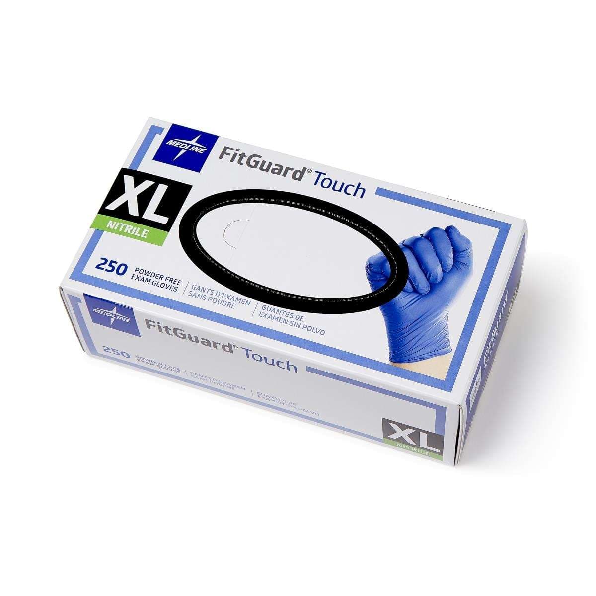 FitGuard Touch Powder-Free Exam Glove, Extra Large - Box of 250 - Image 1