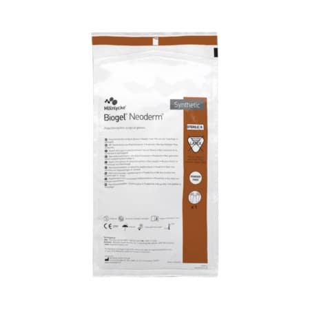 Molnlycke Biogel NeoDerm Polyisoprene Surgical Glove, 11.8 Inch, Size 8 - Box of 50 - Image 1