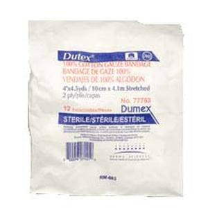 Dutex 2-Ply 100% Cotton Conforming Bandage, 4" x 4-1/2 Yard - Each - Image 1
