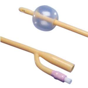 Kendall Dover 2-Way Silicone Elastomer-Coated Latex Foley Catheter, 22Fr, 16", 5cc Balloon Capacity - Each - Image 1