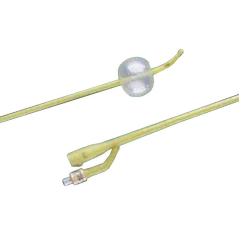 Lubri-Sil I.C. Specialty Silicone 2-way Foley Catheters, Coude Tip, 5cc, 20 Fr - Case of 12 - Image 1