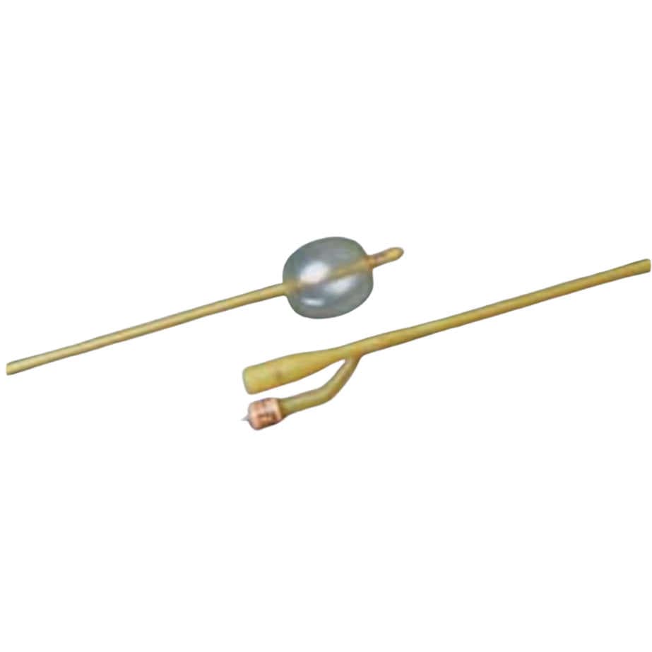 Silastic 2-Way Standard Specialty Foley Catheters, Medium Round Tip, 30cc, 24 Fr - Case of 10 - Image 1