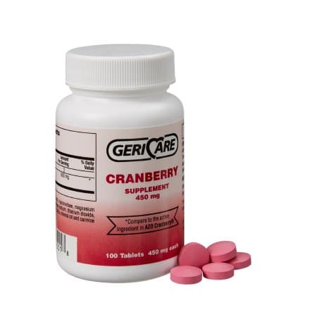 Geri-Care Cranberry Extract Dietary Supplement Tablet, 450 mg - Case of 1200 - Image 1