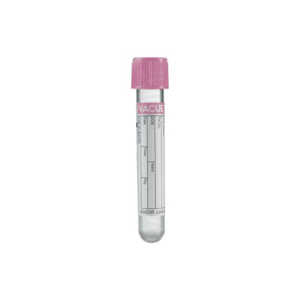 Vacuette Venous Blood Collection Tube, Pink, 4 mL - Case of 1200 - Image 1
