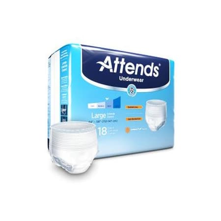 Attends Extra Absorbency Protective Underwear, Large - Package of 25 - Image 1