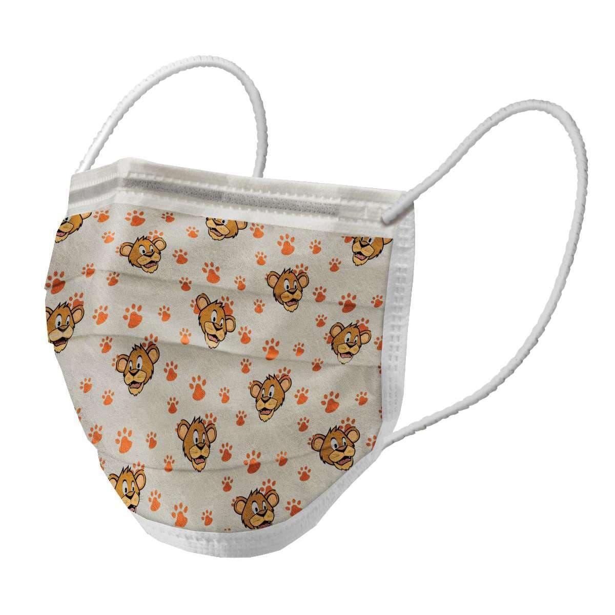 Medline Adult Procedure Face Mask with Pediatric Buddy Print - Case of 300 - Image 1