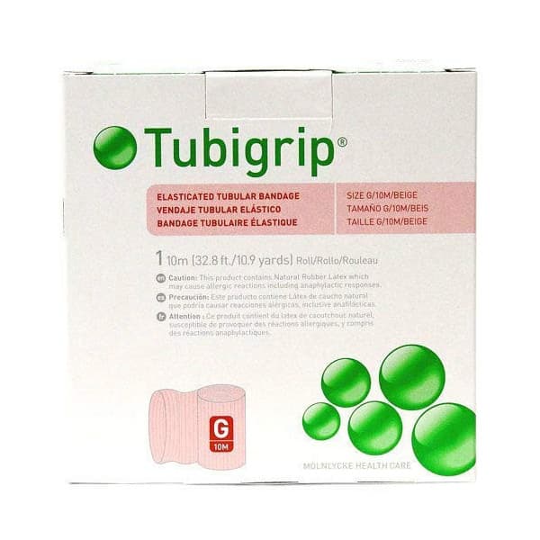Tubigrip Elastic Tubular Support Bandage Beige, 4-1/2 Inch x 11 Yard, Size G - Each - Image 1