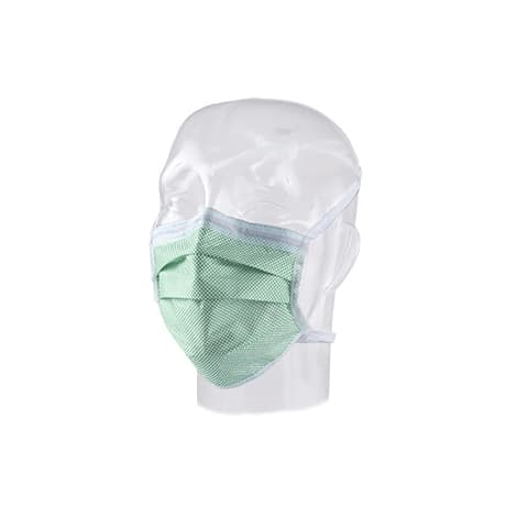 Fog Shield ASTM Level 1 Surgical Mask, Green - Box of 50 - Image 1