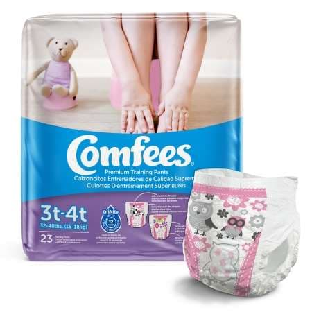 Comfees Training Pants, Female, 3T to 4T - Case of 138 - Image 1